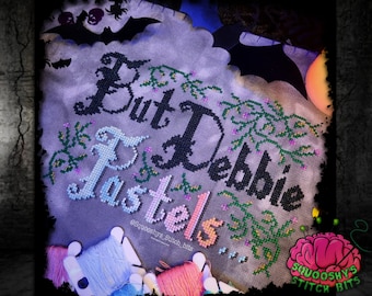 Pastels, Addams Family Values, Cross Stitch, PDF Pattern, Subversive, Pastel Goth, 90's, Film quotes, Morticia Addams