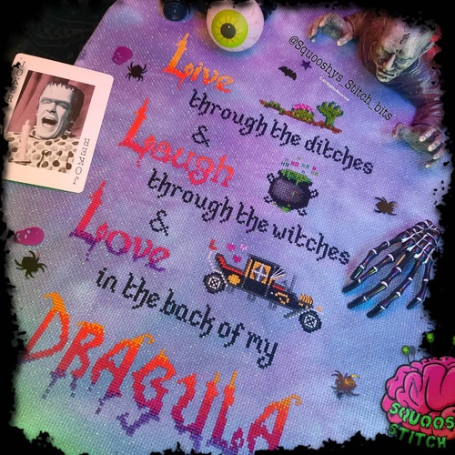 Rob Zombie / Live Laugh Love Parody Cross Stitch Pattern PDF Etsy