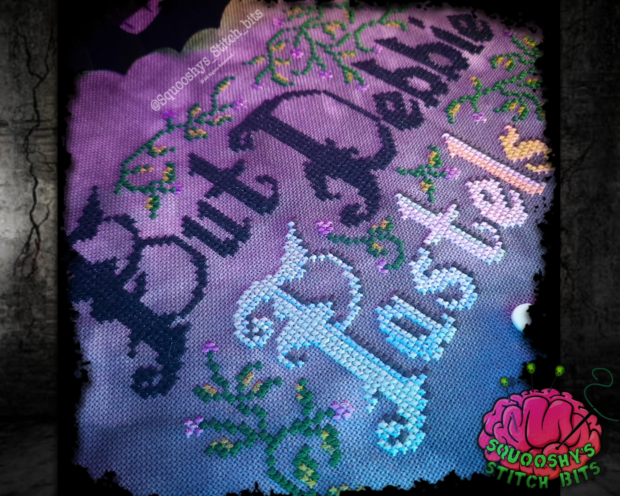 Pastels Addams Family Values Cross Stitch PDF Pattern Etsy