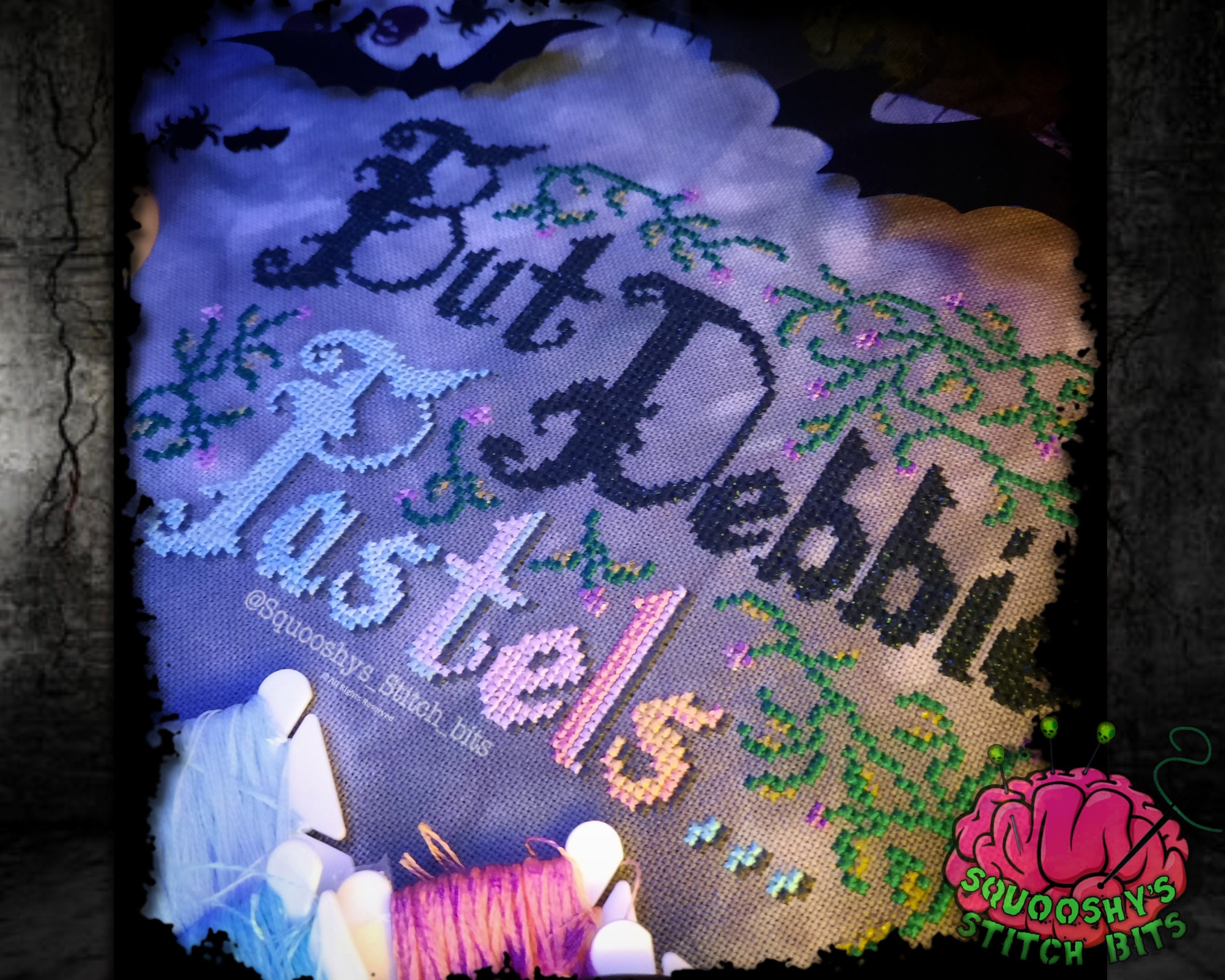 Pastels Addams Family Values Cross Stitch PDF Pattern Etsy