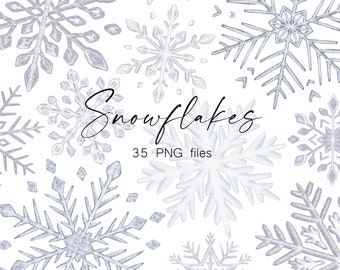 Silver Snowflake Clipart - Snowflakes PNG - Christmas Clipart - Glitter Snowflakes PNG - Xmas clipart - Winter Clip Art - 2607