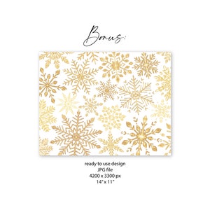 Gyllene snöflinga Clipart - Snöflingor PNG - Jul Clipart - Glitter snöflingor PNG - Jul clipart - Vinter Clip Art - 2607 bild 4