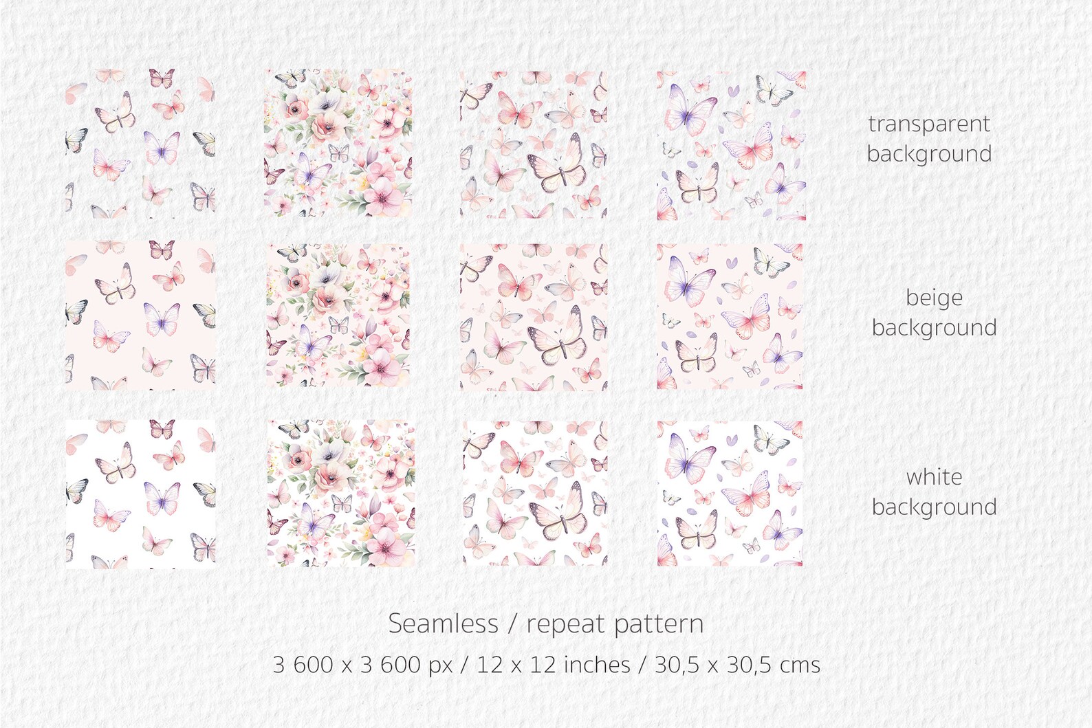 Floral Butterfly Watercolor Clipart PNG - Butterfly Bundle ...