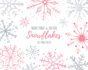 Pink Snowflake Png | Etsy