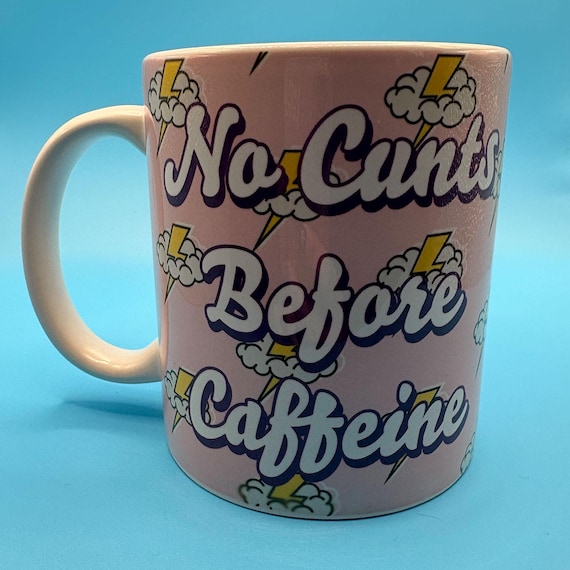 Funny Offensive Pink Coffee Mug, Hilarious Novelty Gift