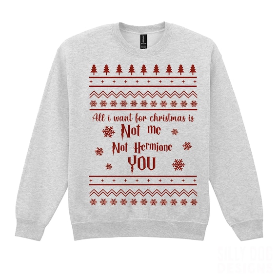 Funny Christmas Sweatshirt, Potterheads Holiday Sweater