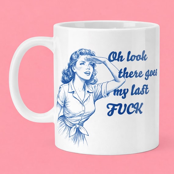 Funny Mug & Funny Tumbler | Rude Swear Word Mug | Cheeky Gift | Retro Coffee Mug | Office Mug Gift | Gift for Her