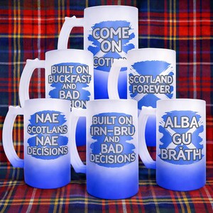 Jarra de cerveza helada escocesa / Regalo divertido de Escocia, diseño de San Andrés