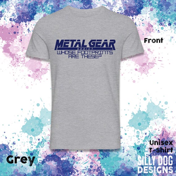Metal Gear Addict - whose footprints are these? Sweatshirt, Jumper,  tank top,  t-shirt . Gamer top