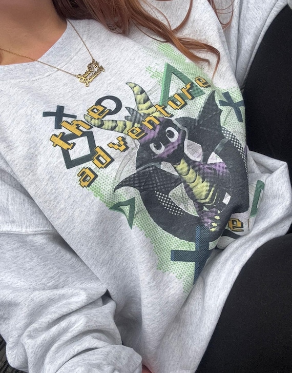 Spyro themed 'The adventure begins' Sweatshirt, Jumper,  tank top,  t-shirt . gaming apparel