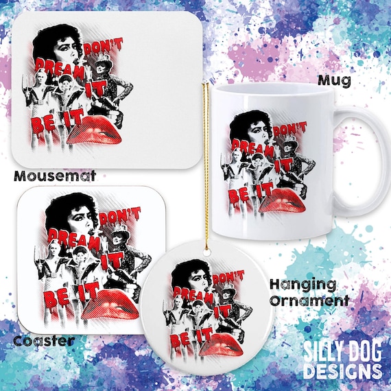 Vintage Rocky Horror Gifts: "Don't Dream It Be It" Mug, Tote, and Decor