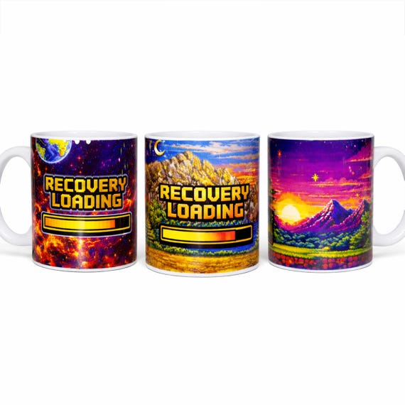 Get Well Mug – Retro Gaming Recovery Loading Design