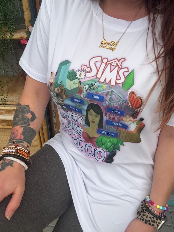 Sims 1 Nostalgia Tee: Time to Play God - Maxis PC Game