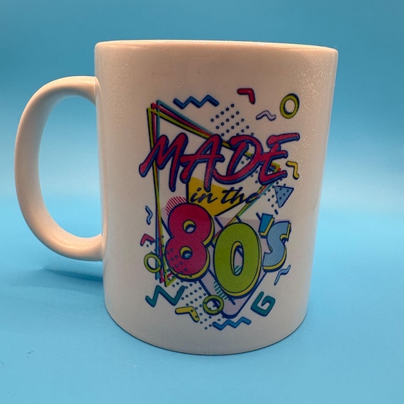 Made in the 80s retro design mug