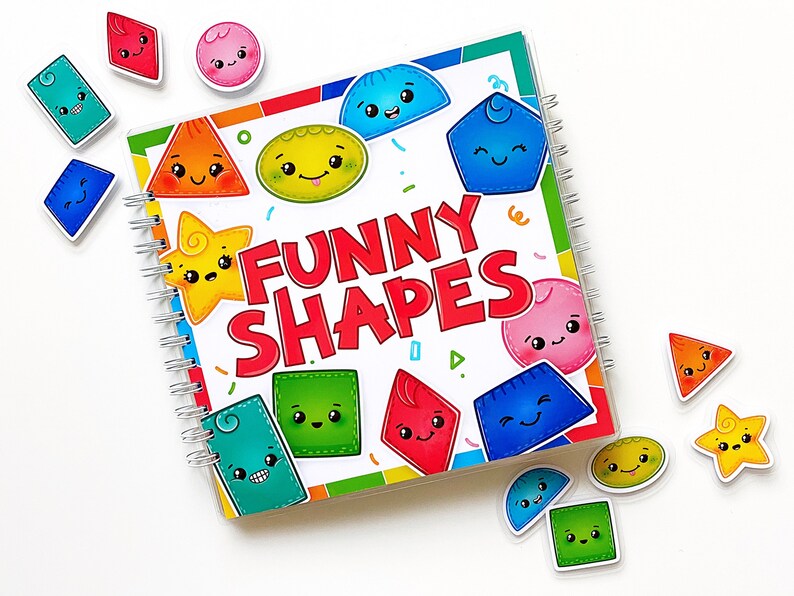 Shape Matching Printable Busy Book Activity for Toddlers | Etsy