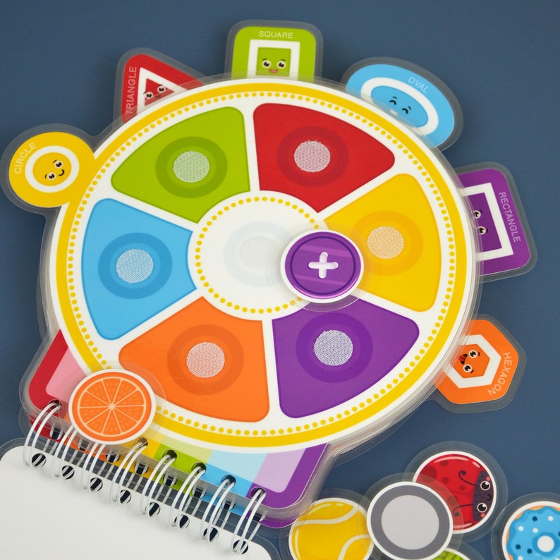 Printable Shape and Color Matching Velcro Activity Shapes and Etsy