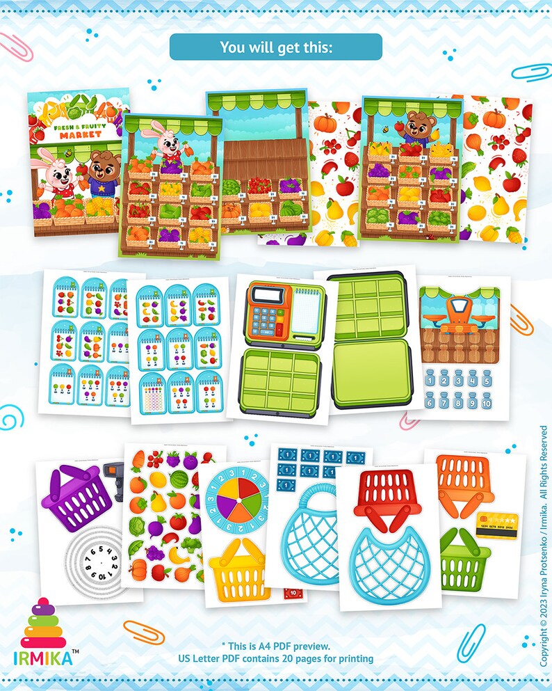 Supermarket Busy Book Shopping Shopping List Grocery Game Etsy