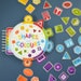 Printable Shape and Color Matching Velcro Activity Shapes and - Etsy