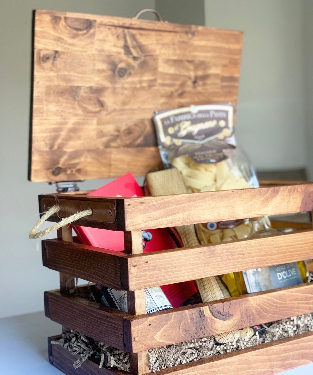 Wooden Crate/picnic Crate Etsy