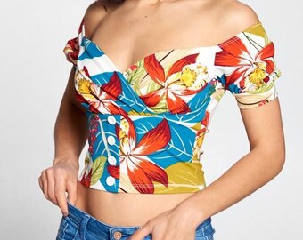 womens open shoulder tops