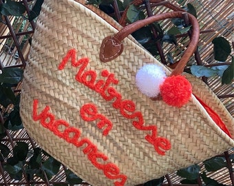 Personalized basket for TEACHER/NAUNOUS/ATSEM
