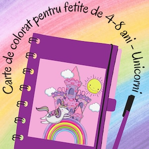 Kolorowa karta dla każdego z 4 do 8 animatorów, O zbiorach frumoasă - 20 ilustracji do Unicorn do rozproszenia rudy!