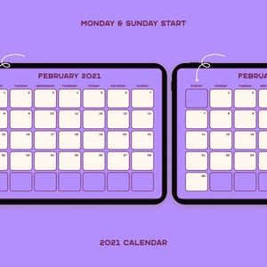 Undated Retro Life Planner with Hyperlinks | Digital Planner for iPad, Goodnotes, Notability | Template Digital Planner | 2021 Calendar image 7