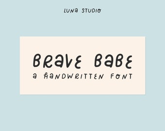 Brave Babe | A Handwritten Cute & Playful Font