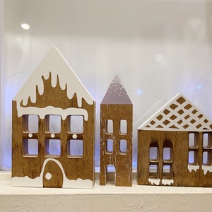 Wooden Christmas village - Christmas house - gift for Christmas