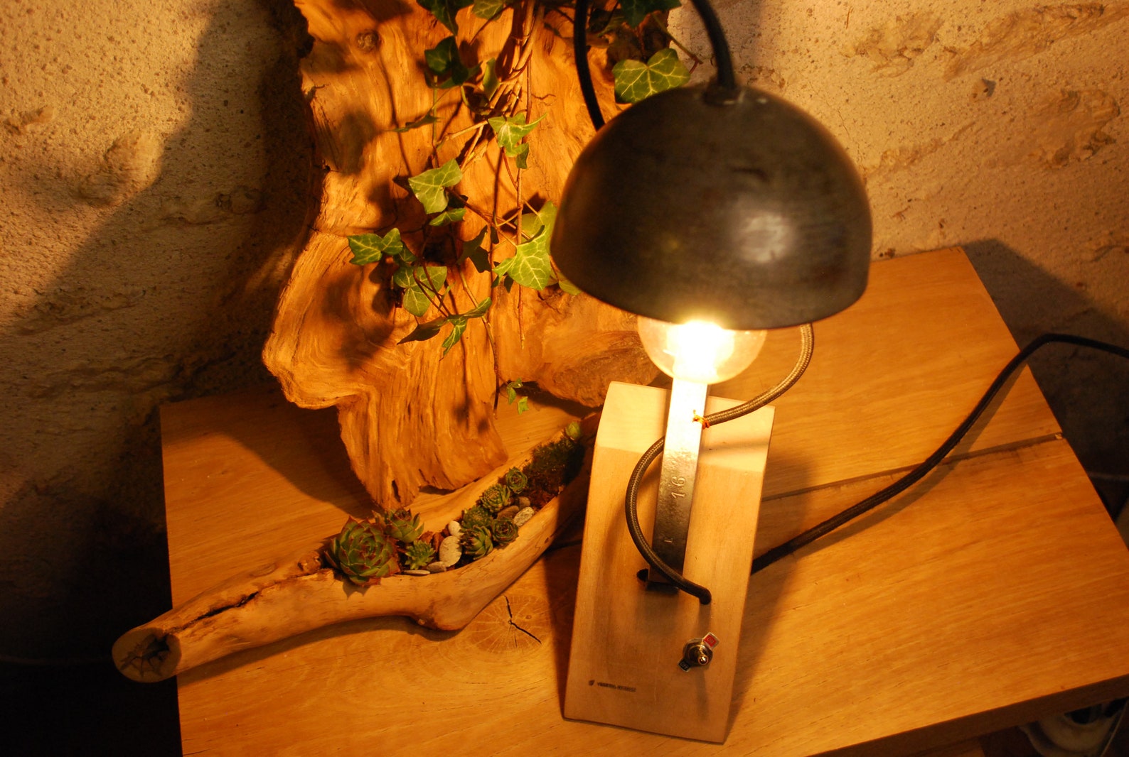 Lampe d'ambiance vintage original recyclée de - Etsy France