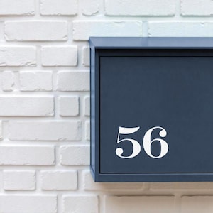 Decalque de número de caixa de correio personalizado, transferência de decalque permanente tradicional, placa de número de casa, adesivo de caixa de correio personalizado, placa de decalque tradicional