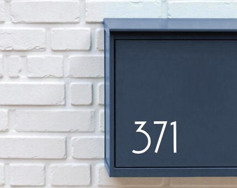 Personalised Mailbox Number Decal, Permanent Decal Transfer, House Number Sign, Custom Letterbox Sticker, Traditional Decal Sign