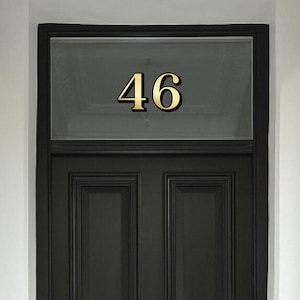 Premium Gold Fanlight Transom House Door Numbers, Victorian Style House Number, Gold, Silver, Housewarming Gift