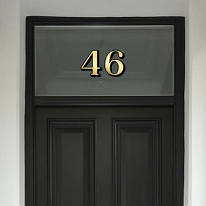 Premium Gold Fanlight Transom House Door Numbers, Victorian Style House Number, Gold, Silver, Housewarming Gift