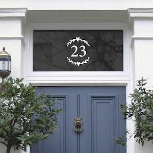 Personalised Fanlight Door Number, Heart House Number, Victorian Style Fanlight House Number, Front Door Number, Housewarming Gift