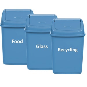 Vuilnislabels | Recyclingprullenbaketiketten, vuilnisbord | Doorzichtige sorteerstickers voor de prullenbak | Etiketten voor keukenafval | Waterdicht Eenvoudig aan te brengen