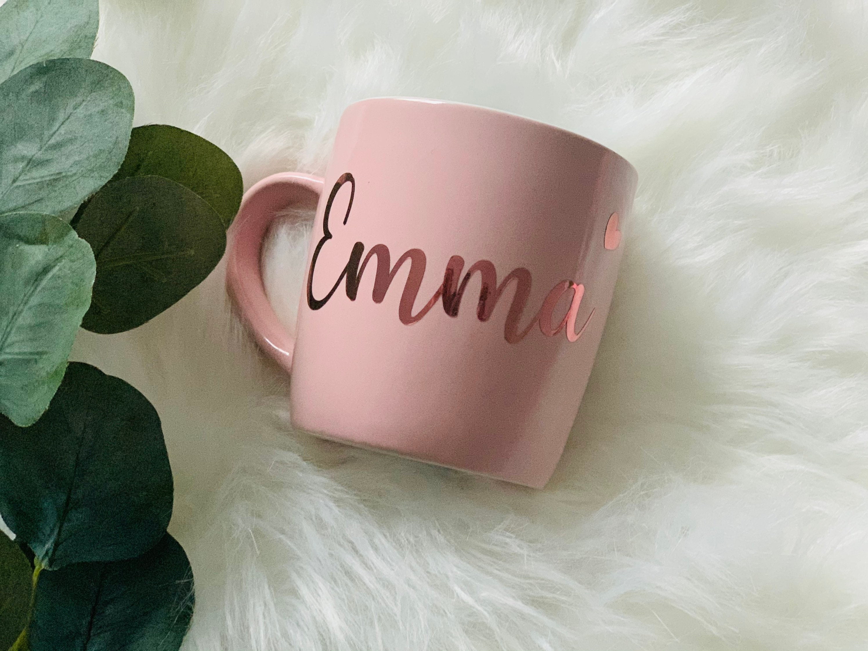 Pink Coffee Mug
 Personalised Pink Coffee Mug Custom Coffee Mug Coffee Tea
