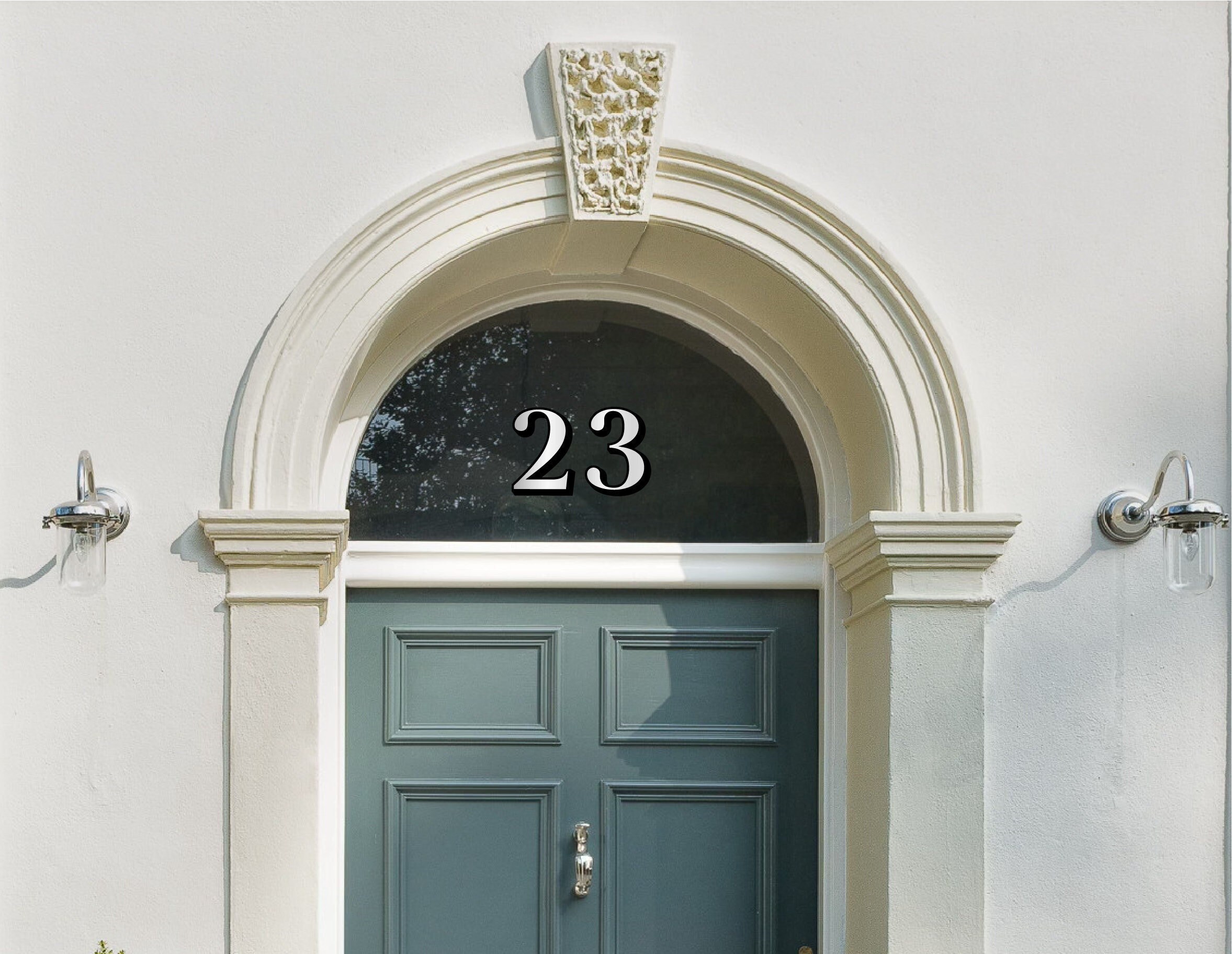 Verminderen Voorbijgaand Een deel Zilveren bovenlicht spiegel huis deur nummer Victoriaanse - Etsy Nederland
