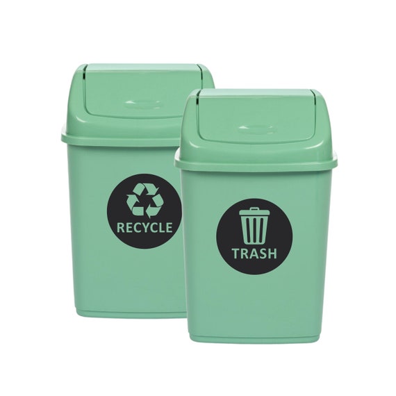 Etichette Riciclaggio Impermeabili Adesivi Per Bidoni Riciclaggio - Set