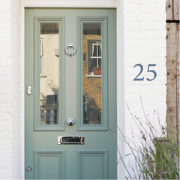 Film pochoir haut de gamme pour numéro de maison extérieur, modèle de pochoir pour porte, mur, métal, numéros peints à la main, numéros de maison modernes