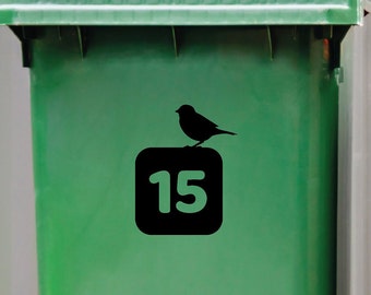 Autocollants de numéro de maison pour poubelles, bacs de recyclage et  boîtes aux lettres -  France