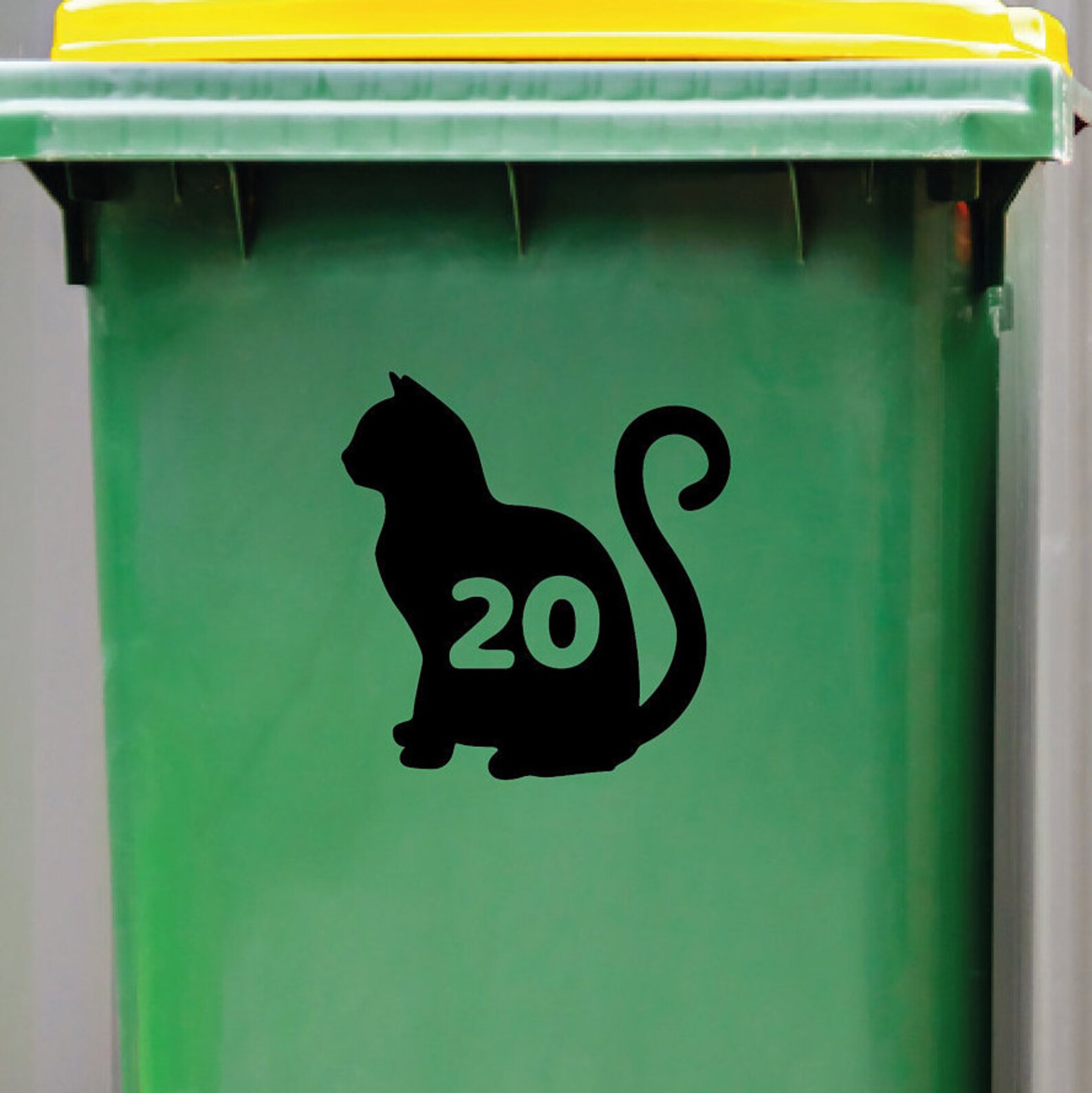 Set of 3 Premium Personalised Cat Wheelie Bin Stickers Etsy