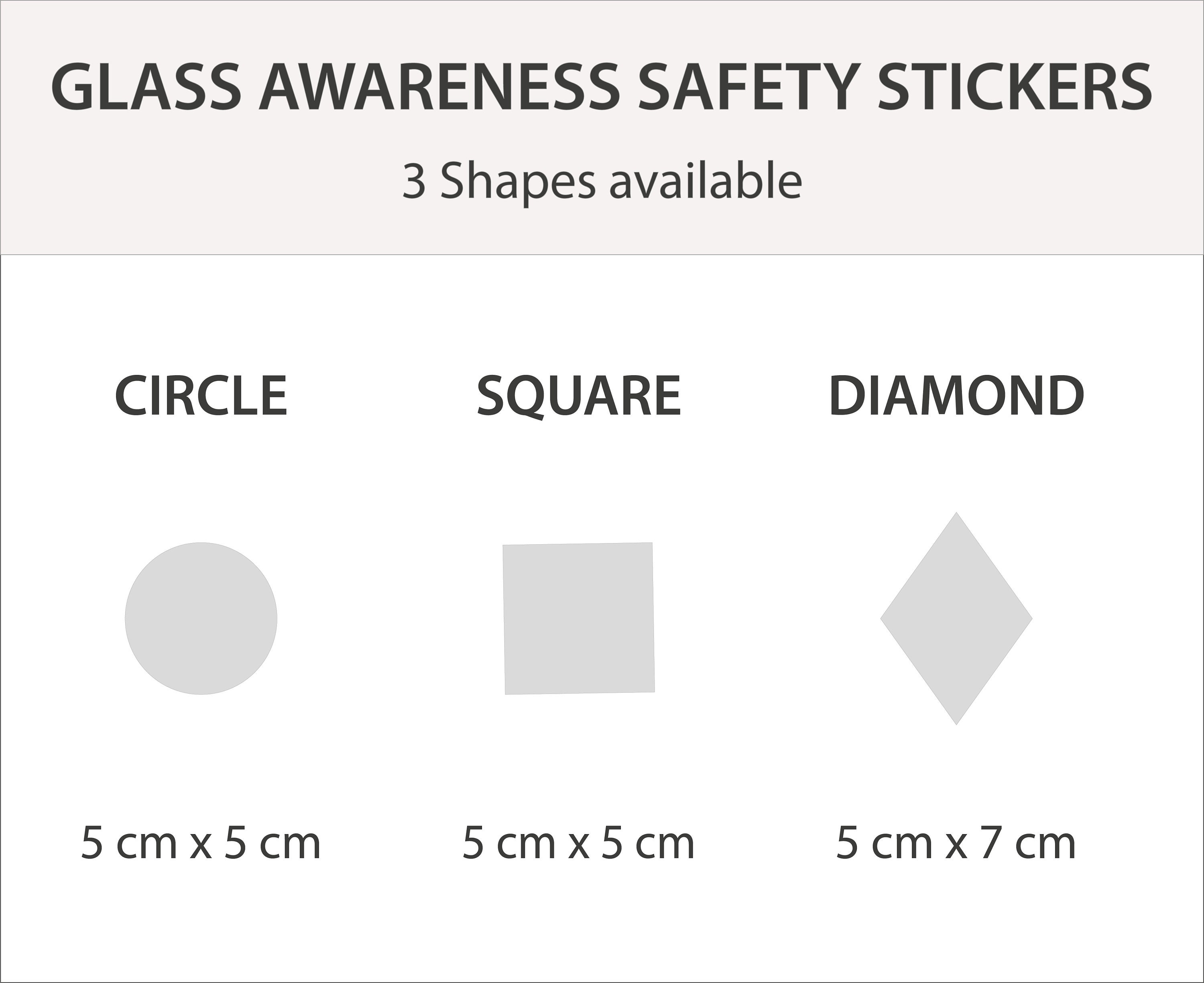 Glass Awareness Stickers Glass Safety Visibility Stickers Etsy UK