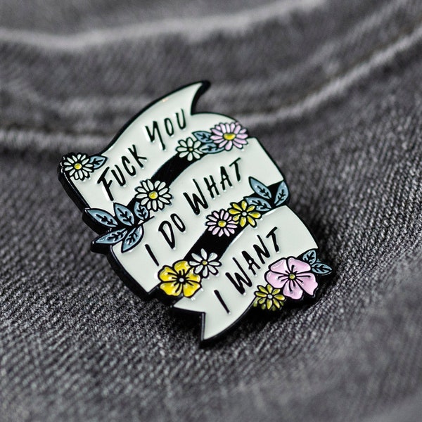 Statement Pin | lustiger Pin | Emaille Anstecknadel hart | Stift Brosche | Emaille Pins | Feministische Pin | Feminismus | Frauen Geschenk