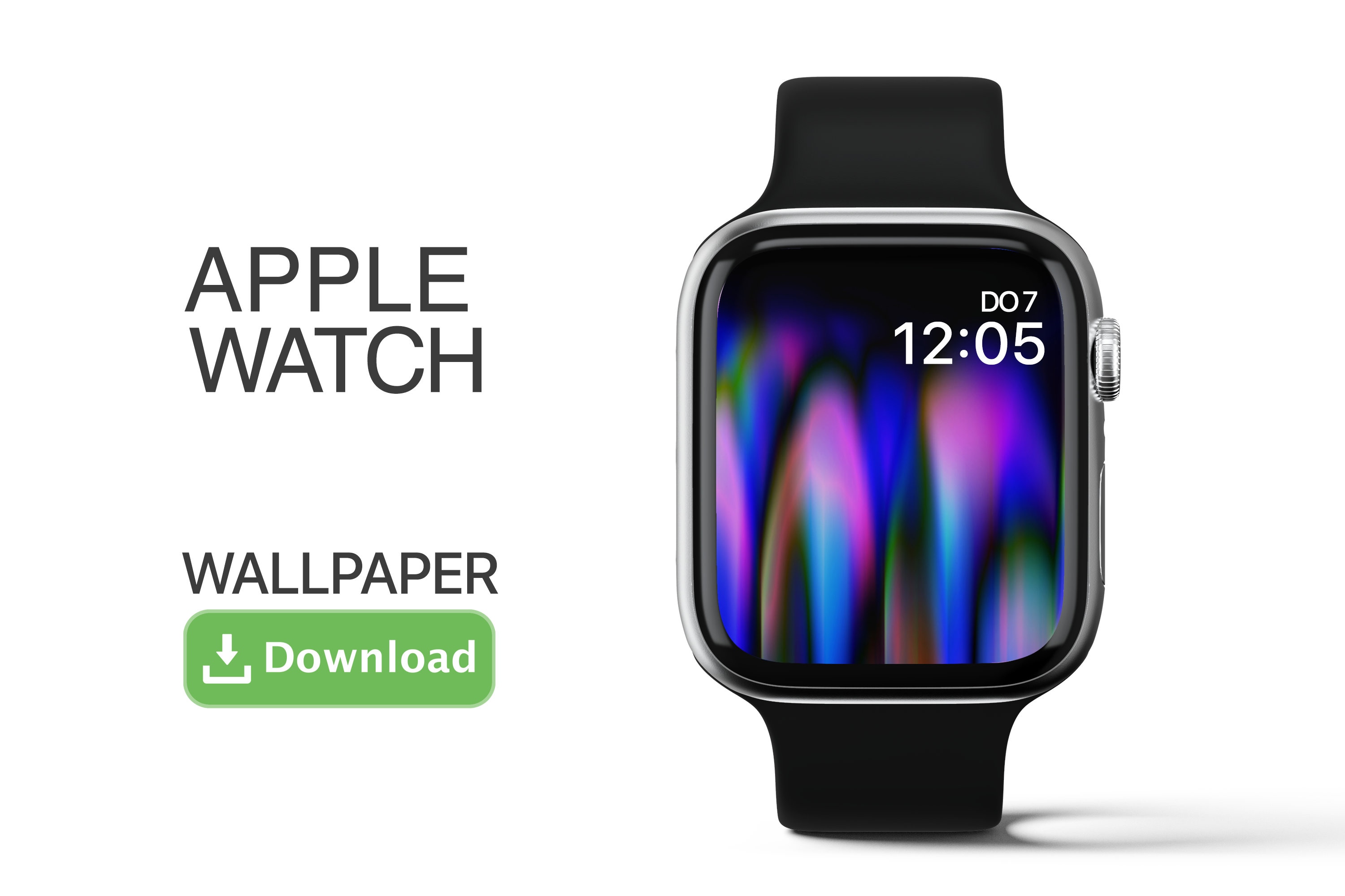 Abstract Digital Clock Wallpaper