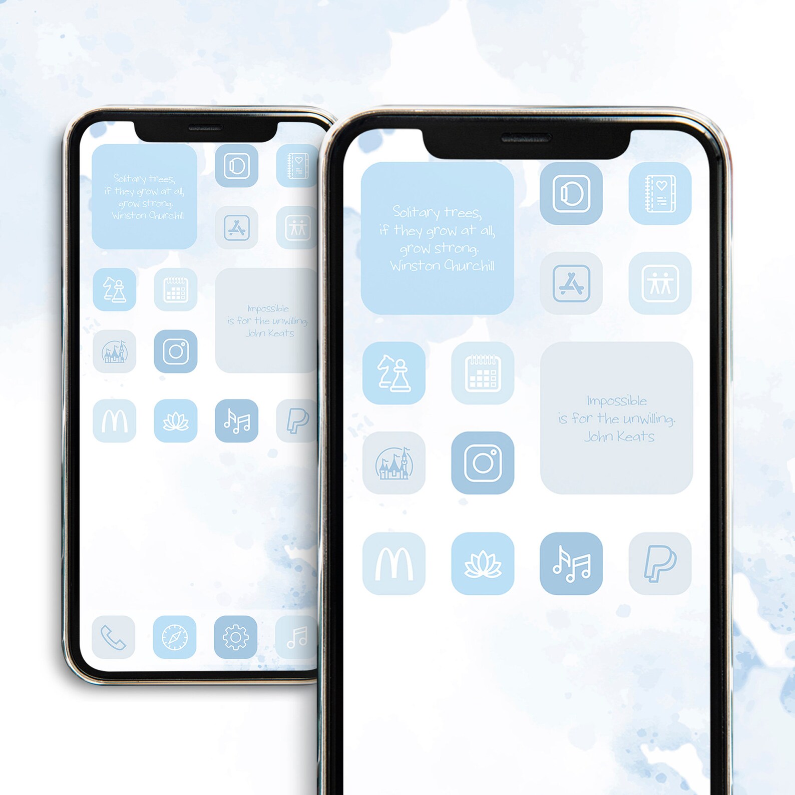 Cute Blue App Icons Light Blue App Icons Ios 14 Iphone Etsy