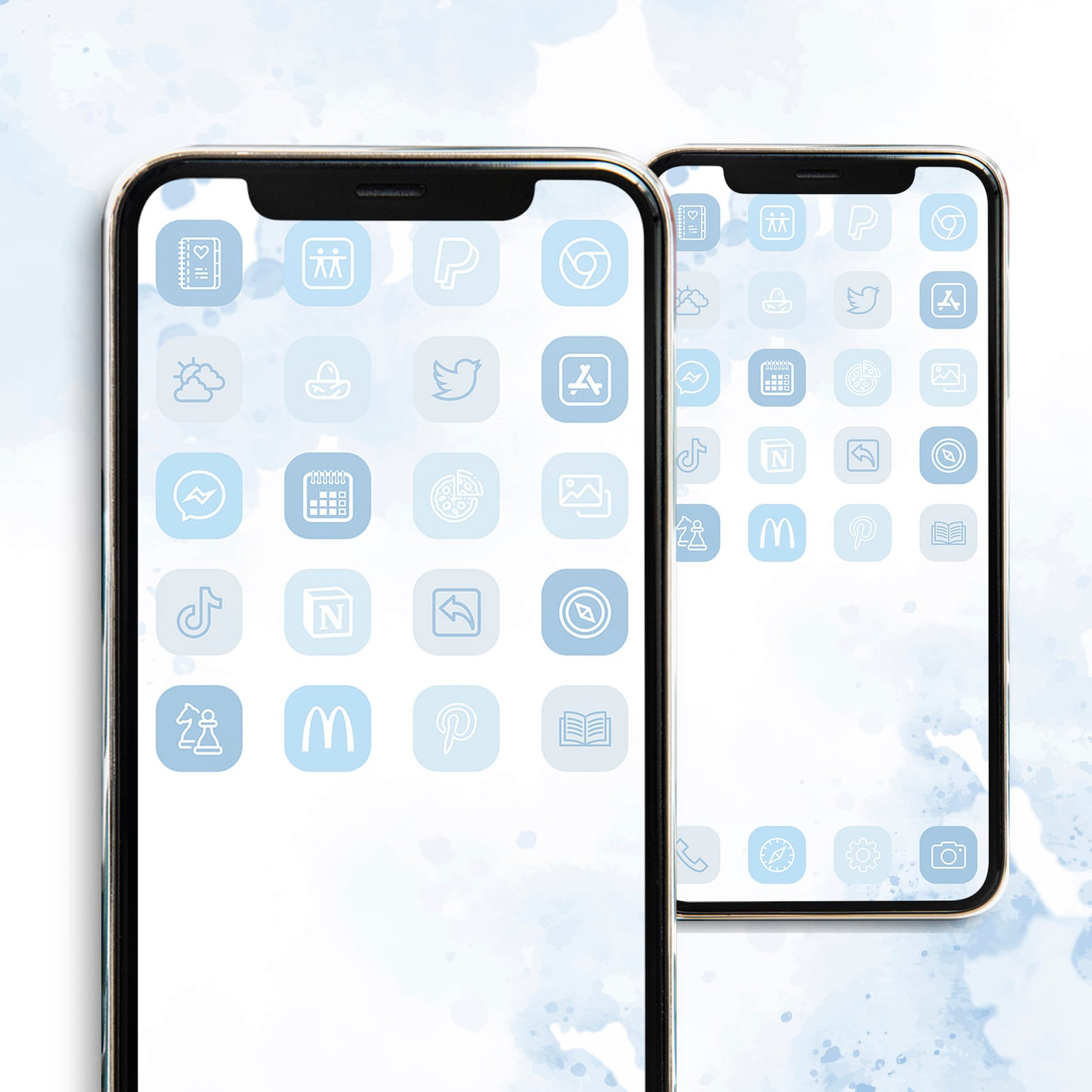 Cute Blue App Icons Light Blue App Icons Ios 14 Iphone Etsy