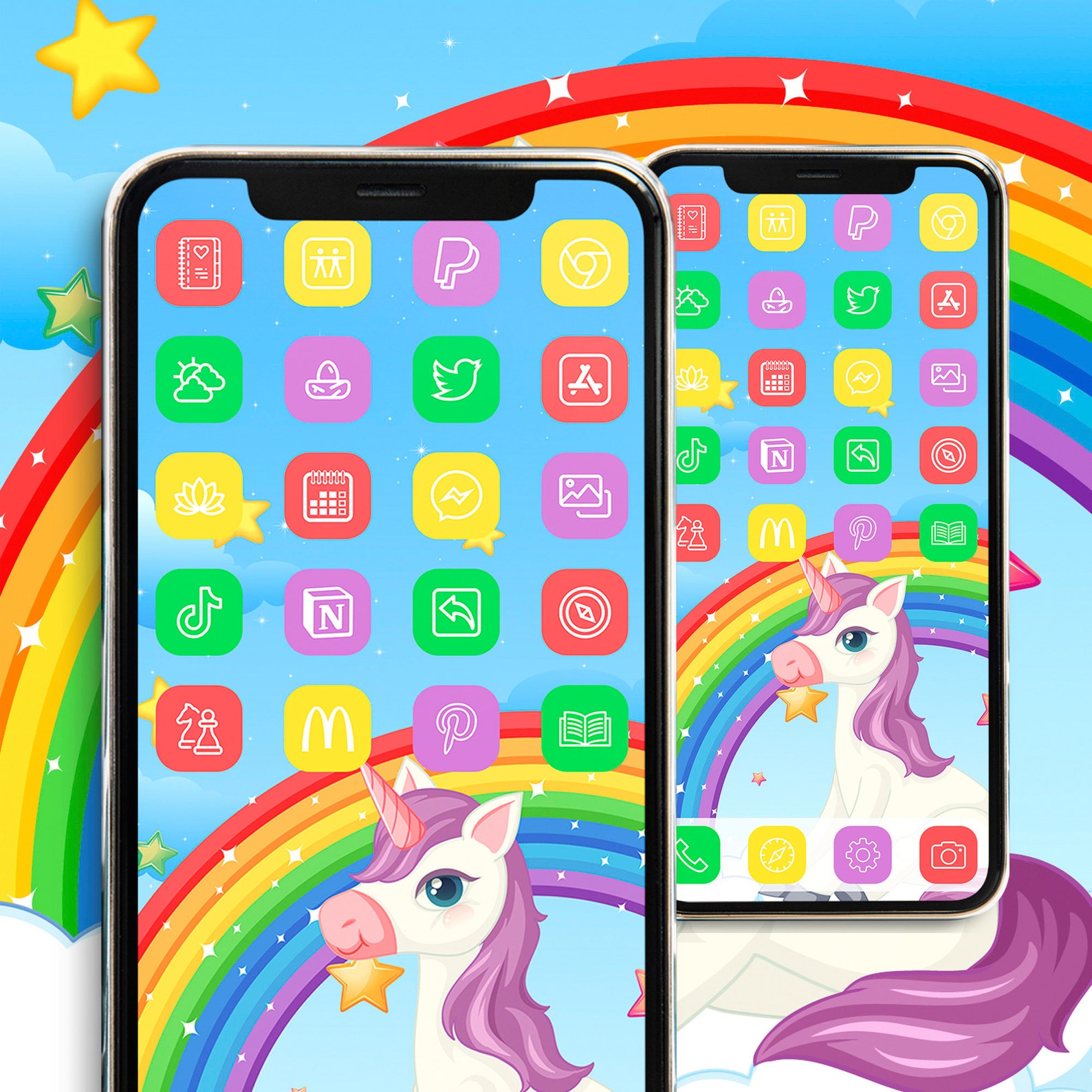 Kidcore app icons ios14 widget iphone home screen app covers Etsy