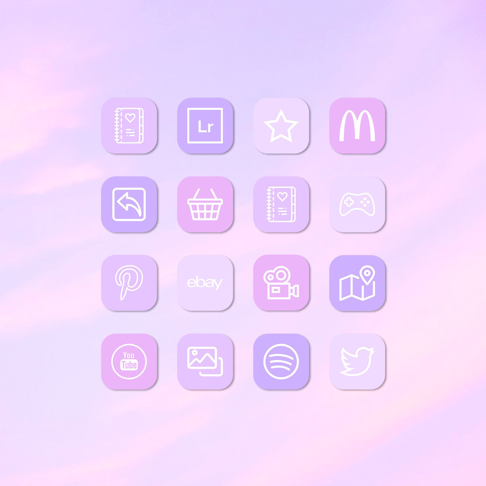 Light Purple app icons light tones ios 14 Pastel blank Light Purple app icons light tones ios 14 Pastel blank