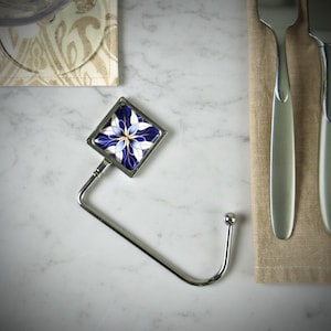 Handbag Hook / Purse Hanger / Table Top Accessory Hanger - Floral Series